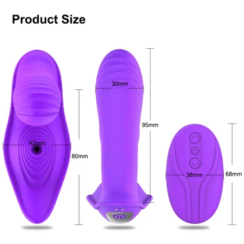 Heatable Wearable Vibrator Sex Toys for Women Adult G Spot Clitoris Sucker Stimulator Wireless Remote Control Panties Vibrator 4