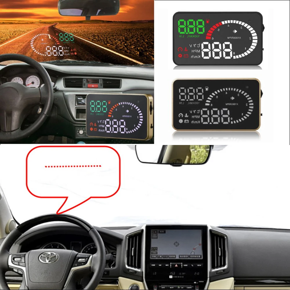 Автомобильный HUD Дисплей для Toyota Land Cruiser 2010 2011 2012 2013 2014 2015 проектор экран