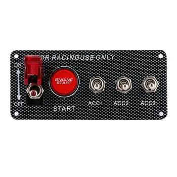 

Car 12V Switch Ignition Engine Panel Switching Start Push Racing Car Button 2 Toggle Five