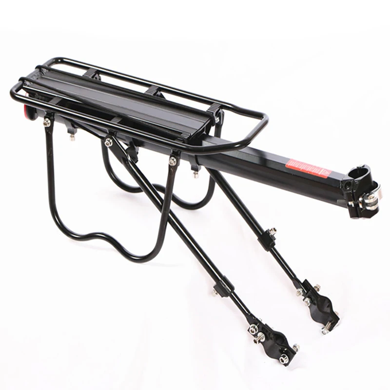 Baratos Bastidor de bicicleta de aleación de aluminio estante trasero de bicicleta 50KG Marco de liberación de pesaje soporte de portador de Pannier soporte de bicicleta FDX99