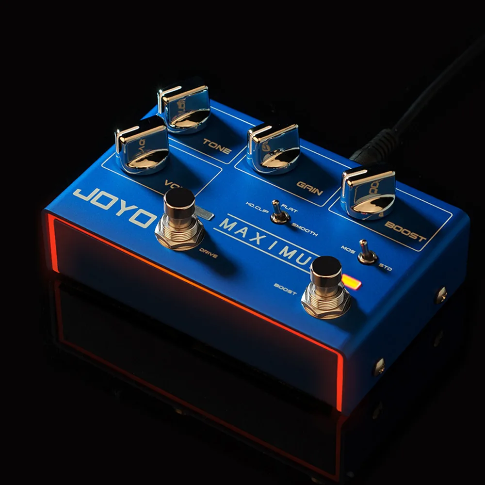 

JOYO R-05 Mini Blue Overdrive педаль для создания эффектов на гитаре Overdrive Long Sustain медаль с одним эффектом аксессуары для басов гитары
