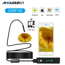 Wifi эндоскоп камера мини Водонепроницаемый Жесткий кабель Инспекционная камера 8 мм 3,5 м USB эндоскоп бороскоп IOS эндоскоп для Iphone