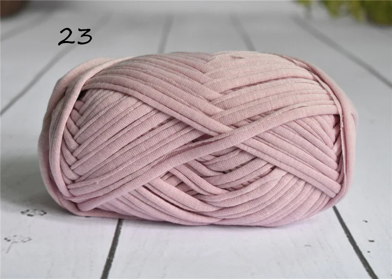23 1pc 100 г/шар плотная ткань полоса Пряжа Ремесло для ручная вязка крючком DIY подушка одеяло ткань полоса для сумок - Цвет: 23 1pc