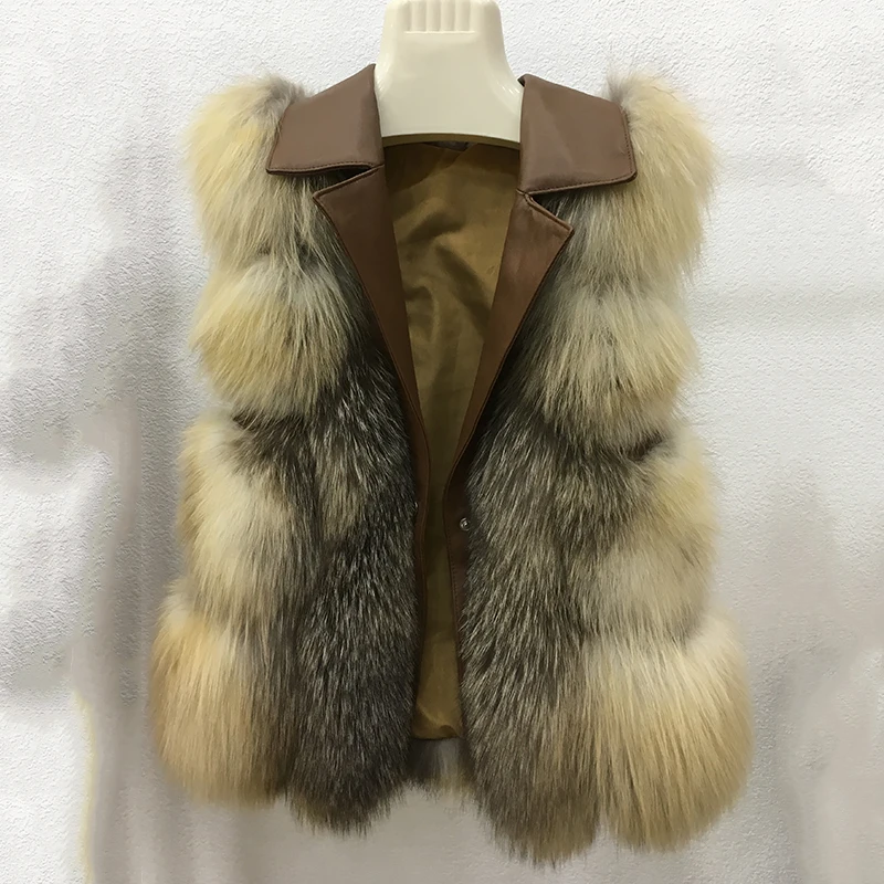 rf20205 2020 New Arrival Women's Real Gold Fox Fur