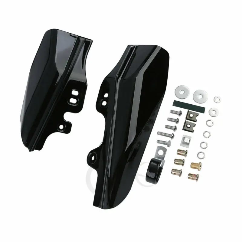 black Мотоцикл средней рамы воздушный дефлектор для Harley Touring Electra Glide Road King 01-08 - Цвет: black