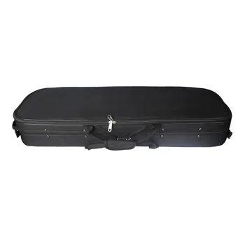 

1/4 Size Violin Case Box Hard Shell Protect Storage Carry Violin Cases with Hygrometer Black