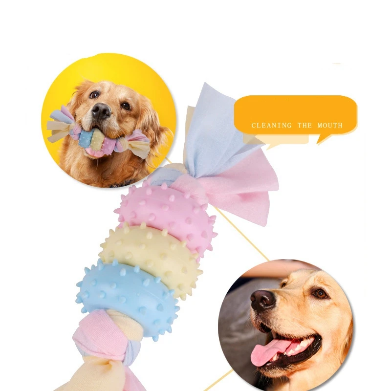 2Pcs Pets Toothbrush Toy Dog Pet Cat Chewing Training Toy Small Dog Cleaning Teeth Stick Dental Oral Care Cleaning Supplies Dog