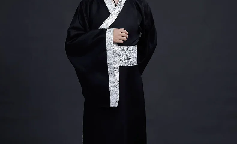 Китайский народный танец древняя мужская одежда Hanfu Студия фото костюм фильм представление народный танец костюм для взрослых