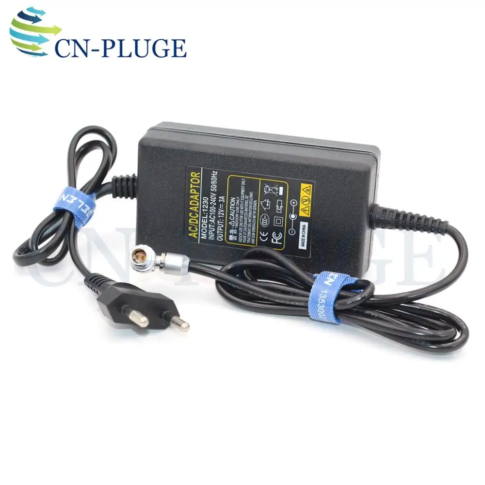 Eonvic 2 Pin to AC Teradek Power Supply Cable with US EU Plugs for Hollyland Cosmo 600