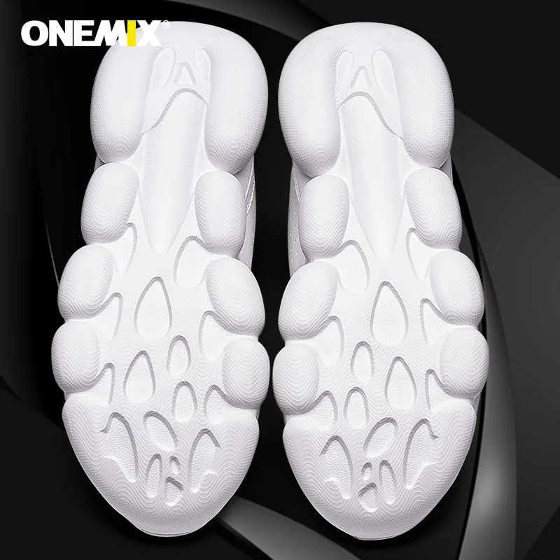 ONEMIX/прогулочная обувь для мужчин; Легкие кроссовки для отдыха; модная повседневная уличная спортивная обувь на шнуровке; мягкая Уличная обувь для бега