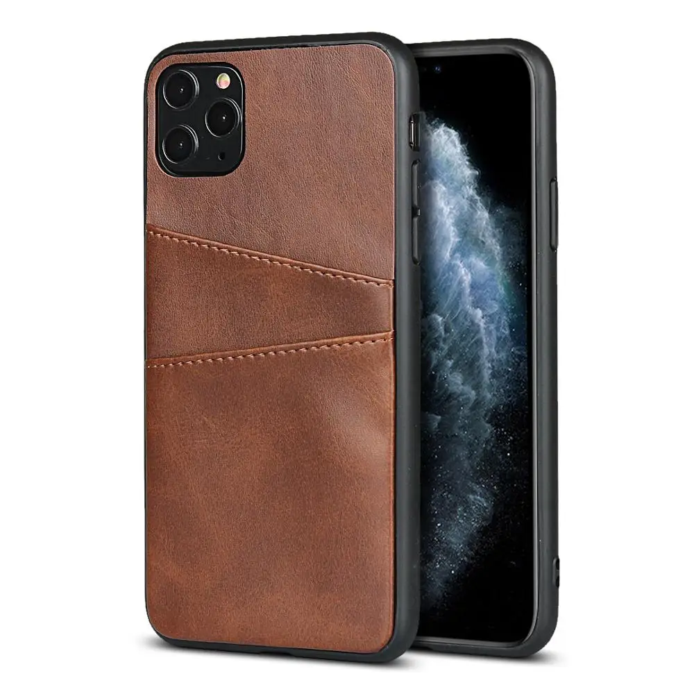 Телячья кожа один корпус кожаный чехол для iPhone 11 pro max мобильный телефон и