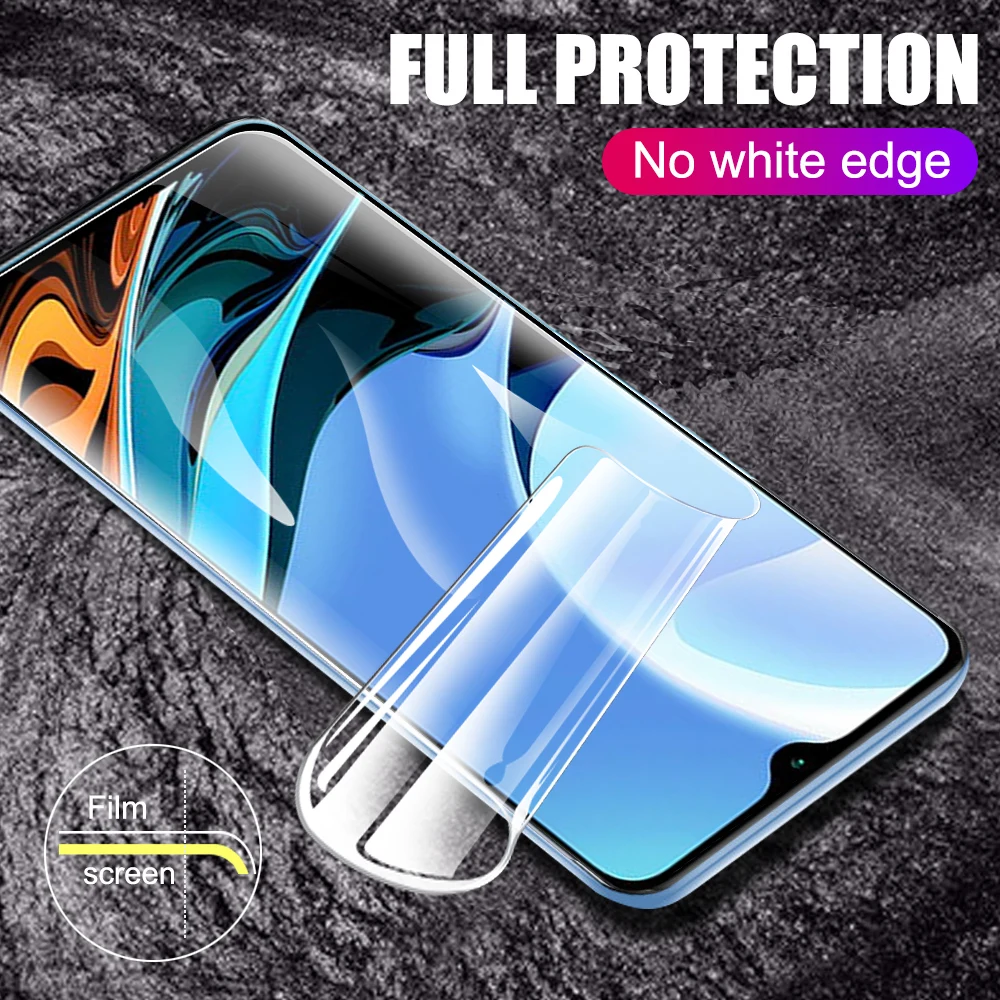 phone screen cover 2Pcs Hydrogel Film For Xiaomi Redmi 9T 9 9aT 9c nfc Screen Safety Protective film For Redmi9T  redmy9T Xiaomi 9T Not Glass cell phone screen protector