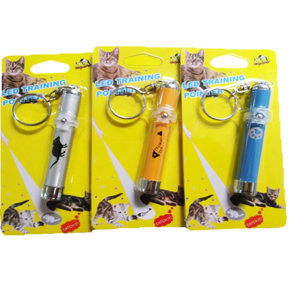 Pet Cat LED Light Laser Toy Cat Laser Pointer Pen Bright Animation Mouse Fishbone Projection Interactive Cats Laserpointer Toys