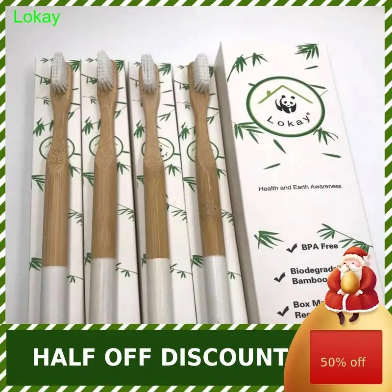 Натуральная зубная щетка Coton Demaquillant Lavable биоразлагаемая cepilo De Dientes Bamboo мягкая Экологичная зубная щетка для путешествий