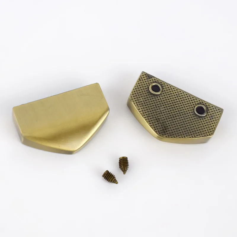 brass 10/5 шт, 25 мм, металлическая молния украшения конец зажим-ограничитель винты Сумки из натуральной кожи ремни хвост Застежка шнур замок аппаратные средства "сделай сам" аксессуары - Цвет: brass