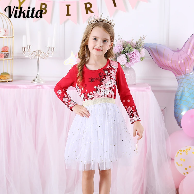 struik Meander Conflict Kids Kerst Jurk Voor Meisjes Met Lange Mouwen Kind Partij Voeren Pailletten  Jurk Kinderen Prinses Eenhoorn Vestidos Meisjes Bloem Jurken _ - AliExpress  Mobile