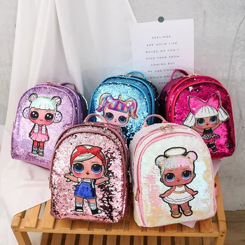 

Girls School Backpack Doll Satchel Book Bags Colleg Design Bag Unisex Student Rucksack Woman Travel for Teenage Girls Children