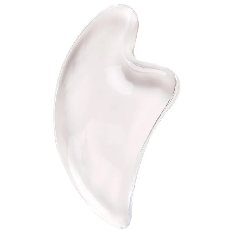 Серебристый Clear Gua Sha соскабливающая доска треугольная форма массажер для лица Уход за кожей Инструмент для дома спа лифтинг лица красота инструмент - Цвет: Серебристый
