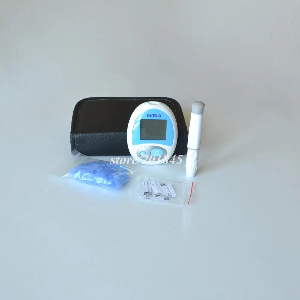 

Medical Monitor blood glucose meter Diabetic with Test Strips Sugar Detection For Body Health Care 25Pcs Strips + 25Pcs Needles