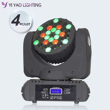 

DJ disco party lights 36x3W LED beam moving head light RGBW DMX control stage light effect good for bar music party lights(4pcs)