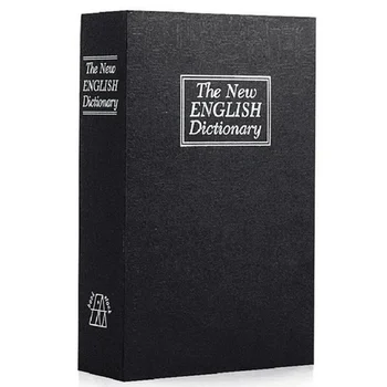 

Dictionary Book Safe Diversion Secret Security Stash Booksafe Lock&Key Black