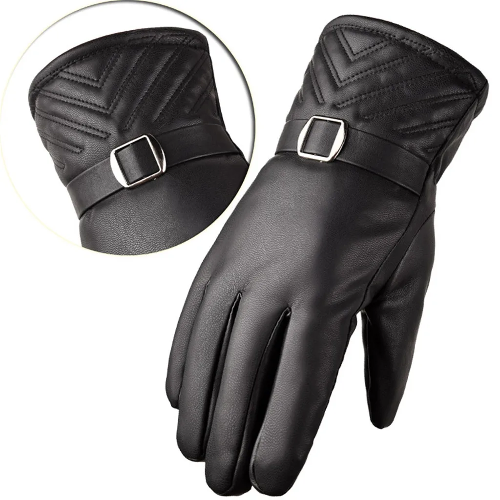 Wo мужские зимние уличные спортивные мужские зимние теплые утолщенные перчатки теплые уличные для езды на велосипеде перчатки для бега зимние перчатки#1018P - Цвет: D