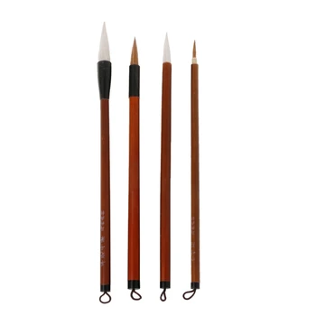 

4Pcs Chinese Painting Brushes Artist Drawing Brush For Watercolor Painting Brush