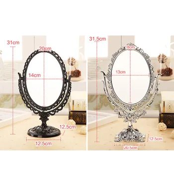 

Hot Vintage Makeup Mirror Desktop Rotatable Mirror with Butterfly Rose Vines Decor Tool CNT 66