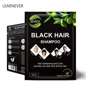 

5pcs Instant Black Hair Shampoo Once Colored Black Hair Dye Can Naturally Blacken Black Hair And White Hair Within 5 Minutes