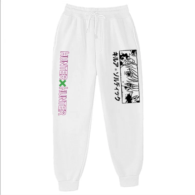 old navy sweatpants Japan Anime Hunter x Hunter Print pants Men's Sweatpants Joggers Lounge Pants Pockets Outdoor Hiking Running Trousers SweatpantS mens jogging bottoms