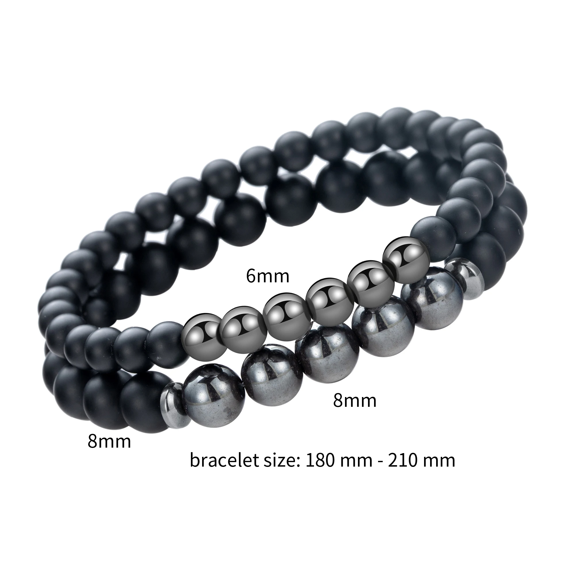 Пара Магнитный браслет для мужчин женщин Теннисный баланс дружбы чакра матовые