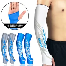 Ледяная ткань, рукава для бега, защита от ультрафиолетовых лучей, дышащая Спортивная одежда для велоспорта, фитнеса, бега для мужчин и женщин на руку, теплые Рукава