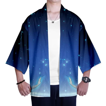 

Noragami cartoon unisex new Sports Unisex Kimono short-sleeved t shirt Trend Casual Short-sleeved Kop casual Kimono