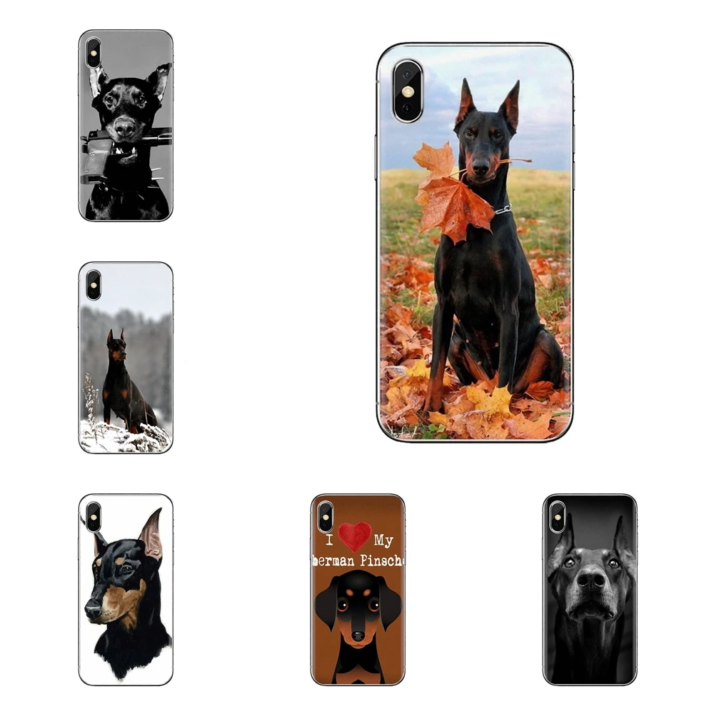 DOBERMAN для iPhone XS Max XR X 4 4S 5 5S 5C SE 6 6S 7 8 плюс samsung Galaxy J1 J3 J5 J7 A3 A5 прозрачный мягкий чехол