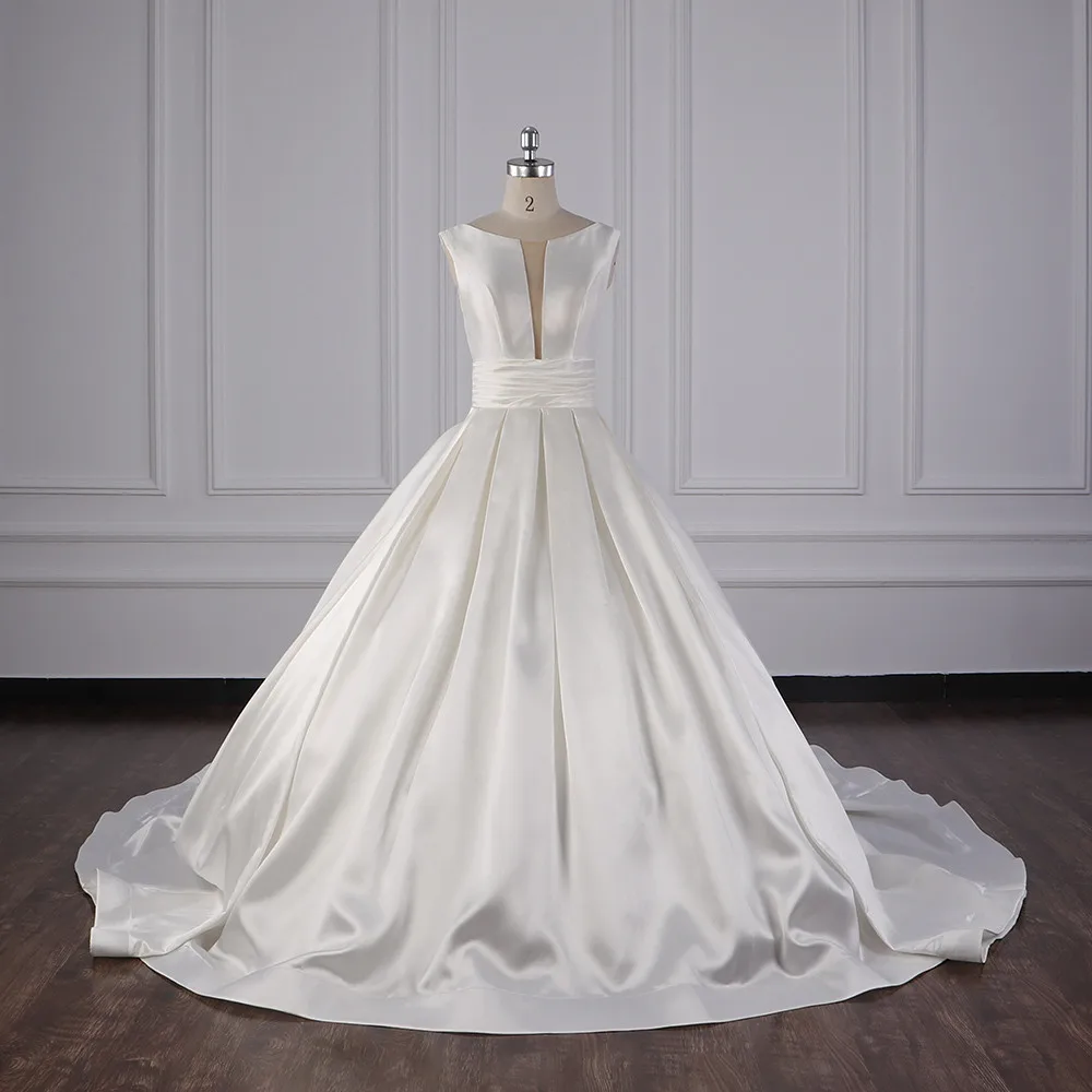 Реальное изображение Wellbirth Vestido de novia ТРАПЕЦИЕВИДНОЕ свадебное платье трапециевидной формы со шнуровкой спина подвенечное платье js008
