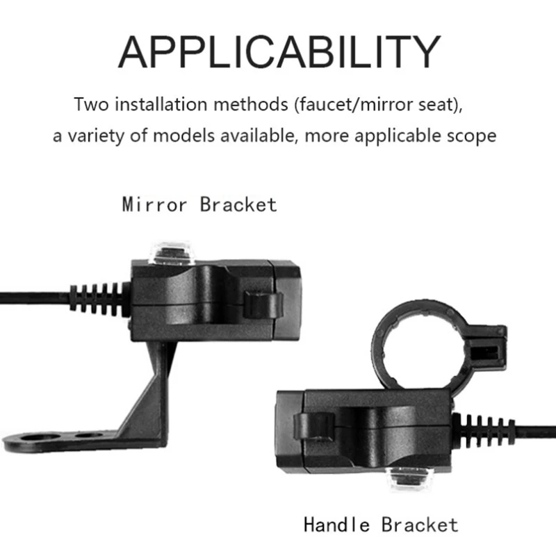 Горячая мотоцикл телефон Duals-USB зарядное устройство водонепроницаемый разъем питания адаптер Выход X66