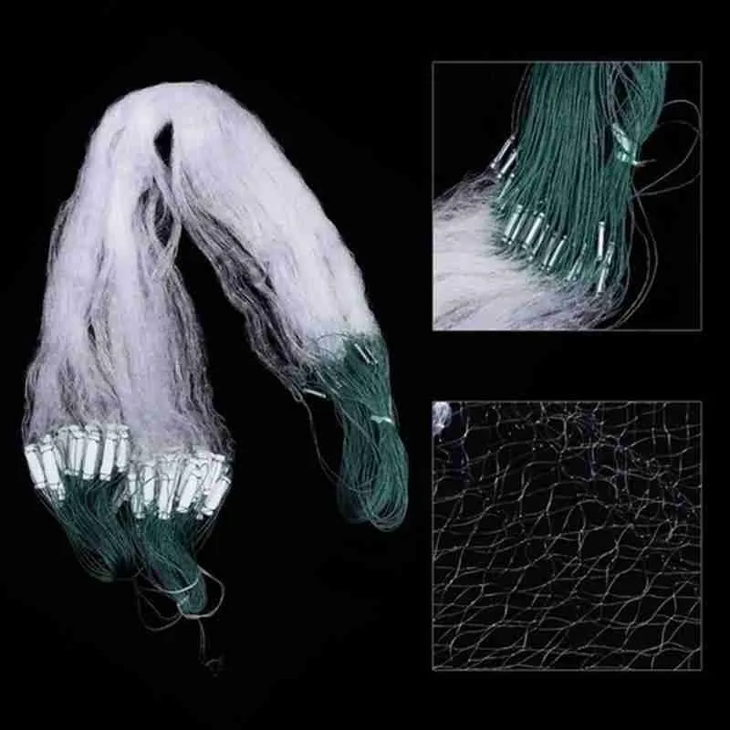 Fishing Net Single Mesh Nylon Float Trap for Hand Casting