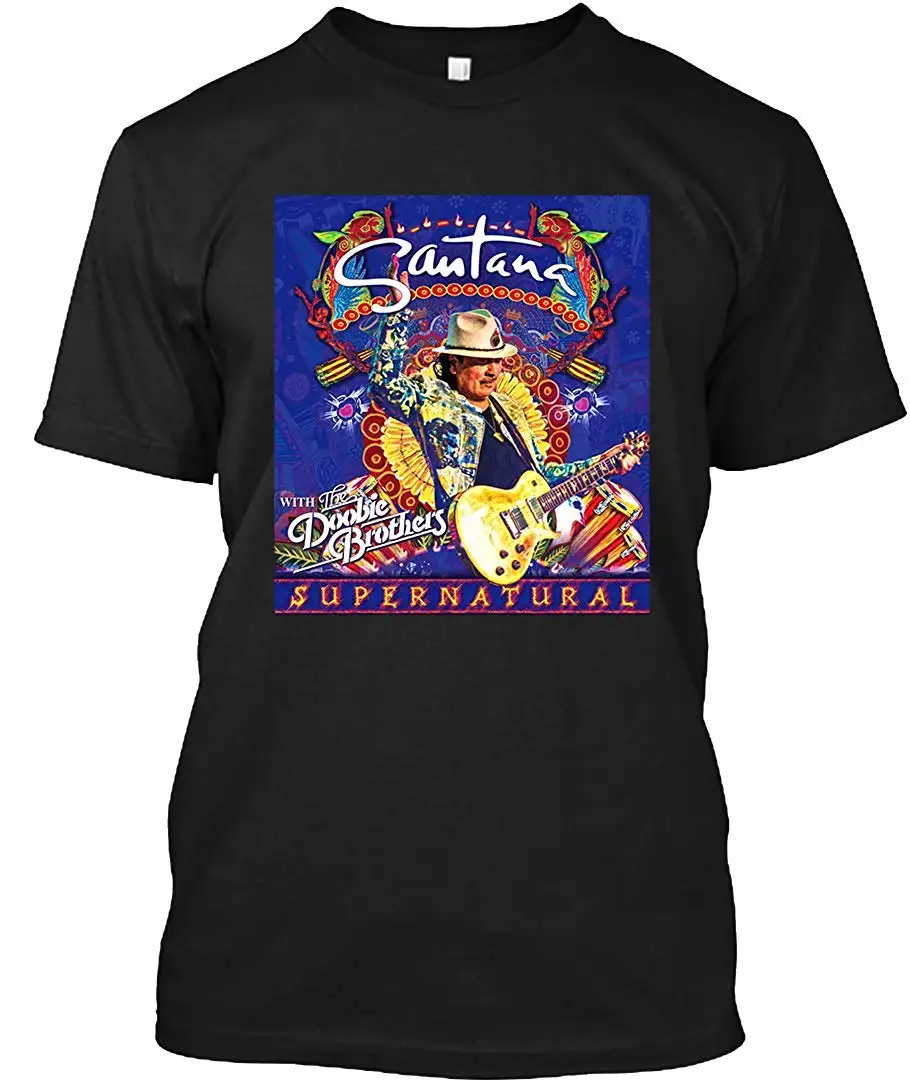 Carlos Сверхъестественное Santana Тур 2019 Anteve футболка Повседневная одежда с коротким