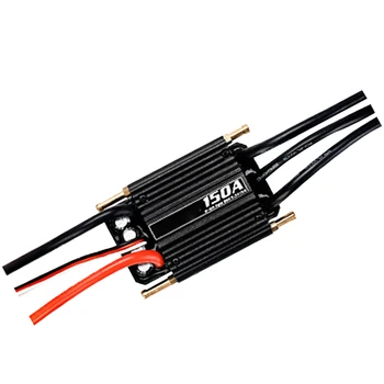 

150A Waterproof Aluminum Durable Professional Brushless ESC Replacement Parts Universal Practical Speed Controller Rc Boat Black