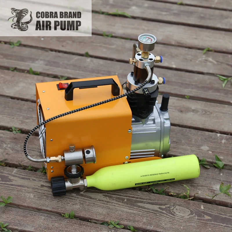 4500Psi 300Bar 30MPA  220V 110V Pcp Air Compressor Electric High Pressure Pump for Pneumatic PCP Rifle Airgun Scuba Inflator — view 3