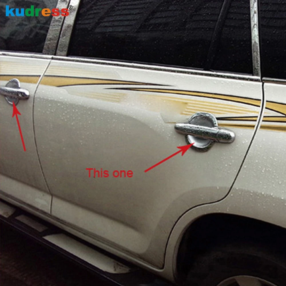 5 шт. хромированные накладки на дверные ручки для хэтчбека Toyota RAV4 RAV 4 2009|chrome door|door