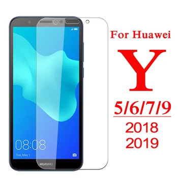 Перейти на Алиэкспресс и купить 9H Защитное стекло для Huawei Y5 Y6 Y7 Y9 Prime 2018 закаленное стекло для Y5 Lite Y 5 6 7 9 Pro 2019 Защитная пленка для экрана