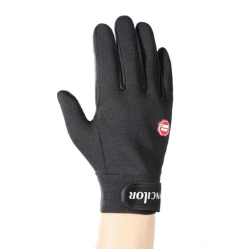 

Unisex Touch Screen Cycling Gloves Winter Cold Weather Windproof Antislip Thickness Warm Fleece Inner Adjustable Full Finger Mot