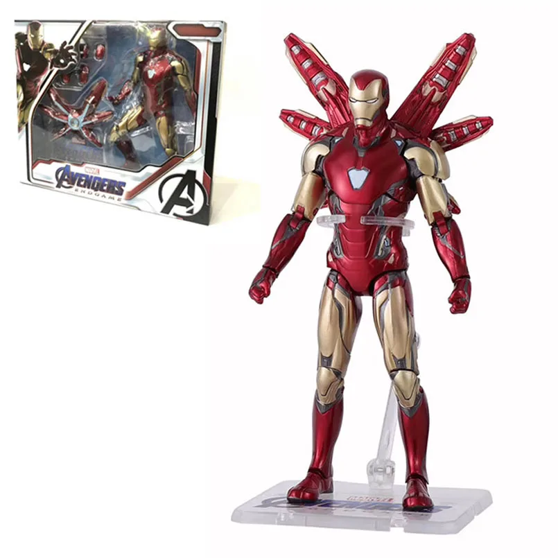 17 см Marvel MK 85 Железный человек Мстители 3 Железный человек паук удивительный человек паук подвижная фигурка модель игрушки для детей Подарки - Цвет: MK85 with box