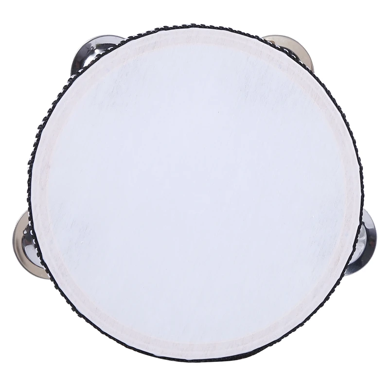 Детский игрушечный Тамбурин из дерева с " кожей