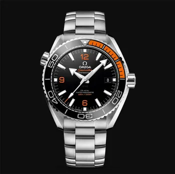 

Omega- Luxury Brand Ceramic Bezel Mens AAA Mechanical SS 007 Automatic Movement Men Watch Top Designer Watches Wristwatches 145