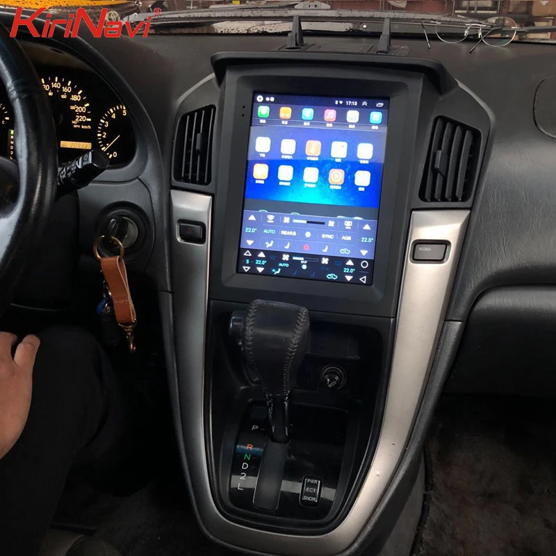 Автомагнитола KiriNavi с вертикальным экраном 10 4 дюйма в стиле Tesla Android 0 для Lexus RX RX300