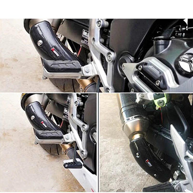 Y18 Akrapovic motorcycle exhaust middle pipe cover SC racingproject pipe cover For scrambler sh 300 suzuki burgman 125 cb125r