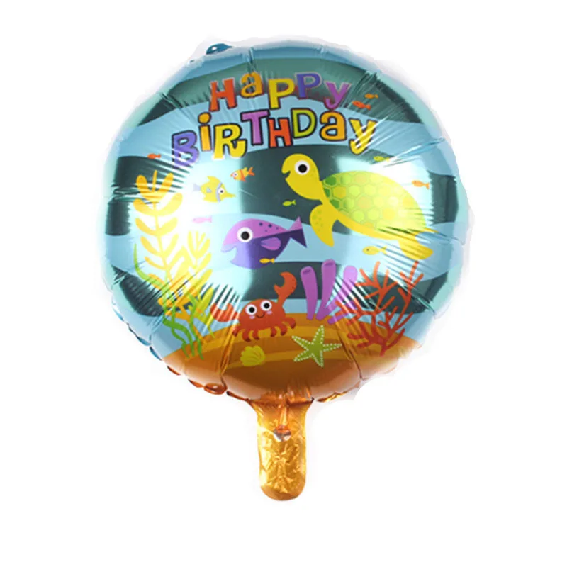 18 дюймов 1 PCS С Днем Рождения Фольга воздушные шары мотивы из мультфильма декор для вечеринки в честь Дня Рождения гелий поставка шаров для праздников - Цвет: E07