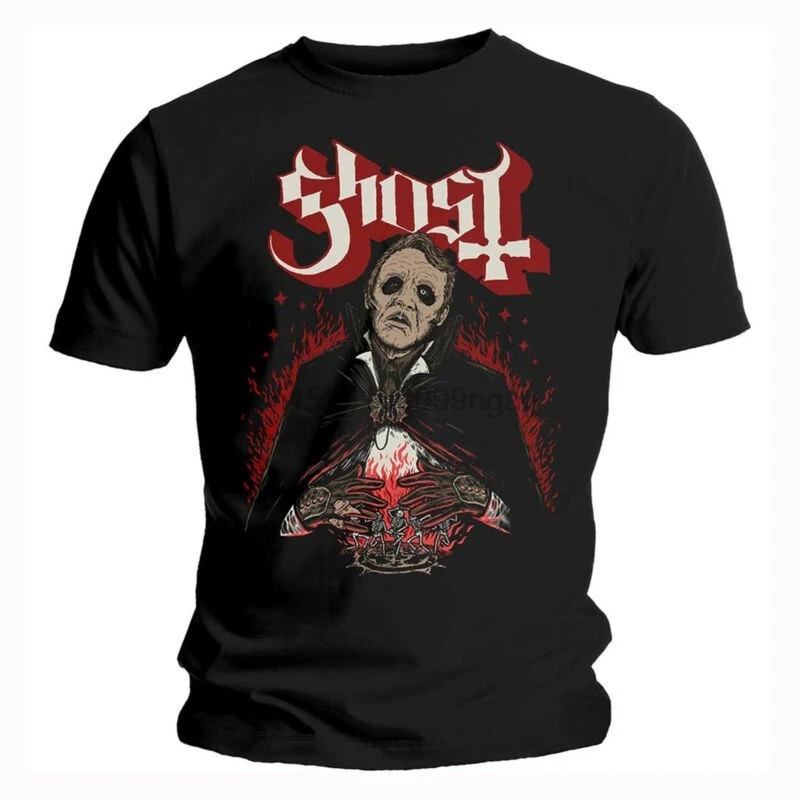Ghost Danse Macabre футболка официальная Мужская Черная дизайнерская рок металлическая